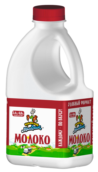Изображение Молоко 3,4-6% Кубанский Молочник отборное Ленинградский СК п/б, 720 мл