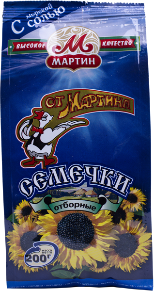 Изображение Семечки подсолнечника От Мартина с морской солью Мартин м/у, 200 г