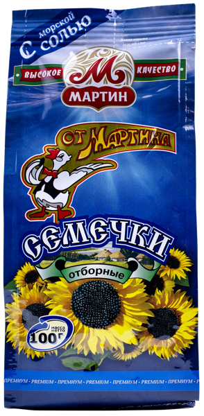 Изображение Семечки подсолнечника От Мартина отборные с морской солью Мартин м/у, 100 г