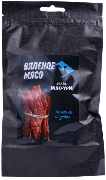 Изображение Мясо вяленое Мяссури индейка ломтики Сервис Юнит м/у, 50 г