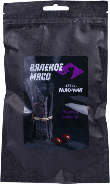 Изображение Мясо вяленое Мяссури оленина ломтики Сервис Юнит м/у, 50 г