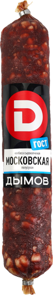 Изображение Колбаса полусухая с/к Дымов московская Дымовское КП  