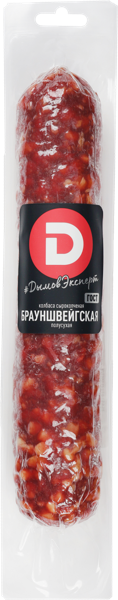 Изображение Колбаса полусухая с/к Дымов брауншвейгская Дымовское КП  
