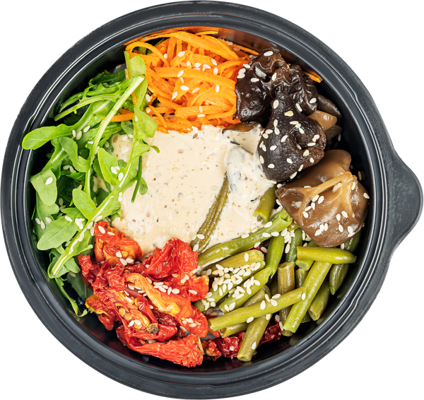 Изображение Салат Боул Овощной с фунчозой грибами муэр СП ТАБРИС пл/уп, 220 г