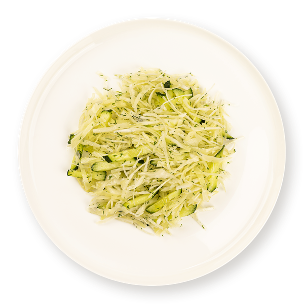 Изображение Салат постный Свежесть из капусты с огурцами СП ТАБРИС вес 