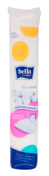 Изображение Ватные диски Белла АО ТЗМО С.А. м/у, 120 шт