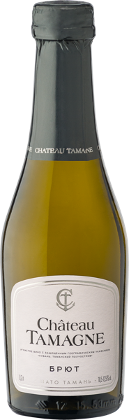 Изображение Вино игристое белое брют Шато Тамань ЗГУ Кубань Вино с/б, 0,2 л