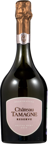Изображение Вино игристое розовое экстра брют Шато Тамань ЗНМП резерв Кубань Вино с/б, 0,75 л