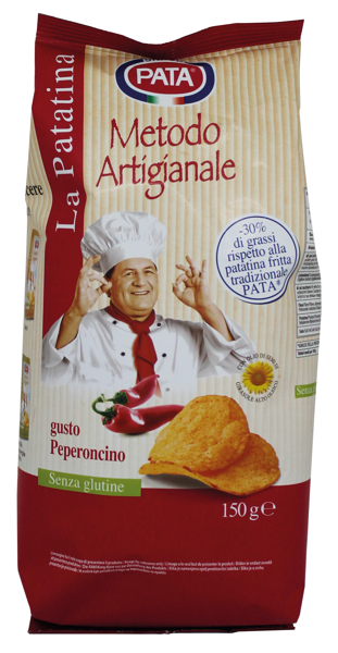 Изображение Чипсы ручная работа Пата паприка картофельные Пата С.п.А. м/у, 150 г