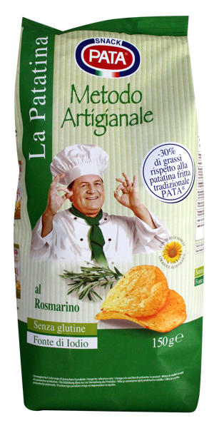 Изображение Чипсы ручная работа Пата розмарин картофельные Пата С.п.А. м/у, 150 г