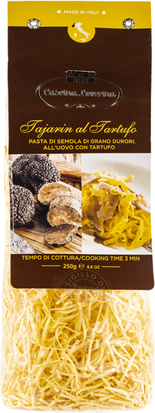Изображение Макароны яичные 20% Кашина Ловерина из Пьемонта таярин с трюфелем Альфьери м/у, 250 г