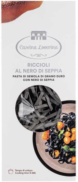 Изображение Макароны Кашина Ловерина из Пьемонта риччиоли с каракатицей Альфьери м/у, 250 г