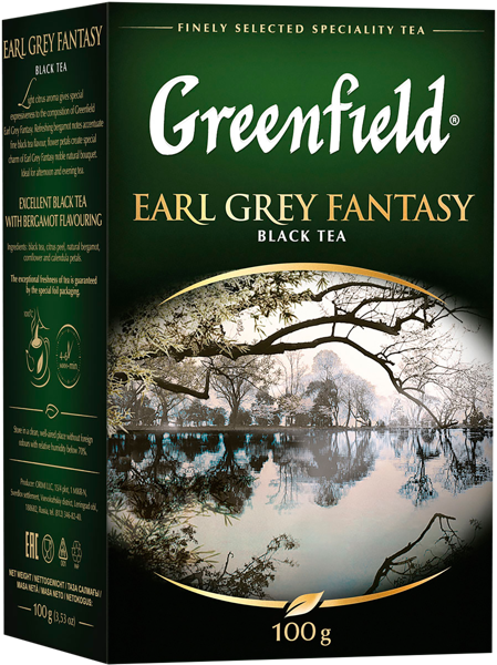 Изображение Чай черный Гринфилд эрл грей фентези Орими Трейд кор, 100 г