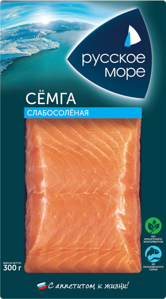 Изображение Рыба с/с Русское Море семга филе Русское Море в/у, 300 г