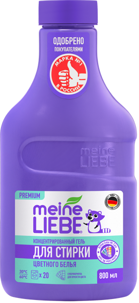 Изображение Средство для стирки жидкое Майн либе БИО цветное белье Вириди Групп ООО п/у, 800 мл