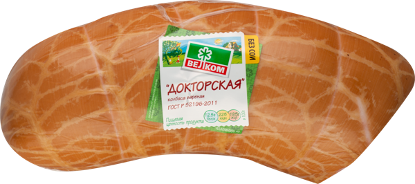 Изображение Колбаса вареная н/о Велком докторская Павловская слобода в/у 