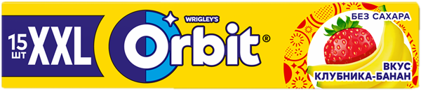 Изображение Жевательная резинка Орбит XXL клубника банан Марс м/у, 20,4 г
