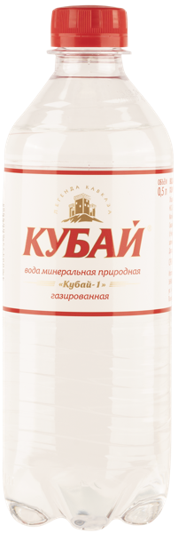 Изображение Вода газ рН 7,0-7,4 Кубай питьевая Меркурий п/б, 0,5 л