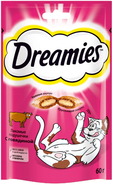 Изображение Лакомство для кошек Дримис говядина Марс м/у, 60 г
