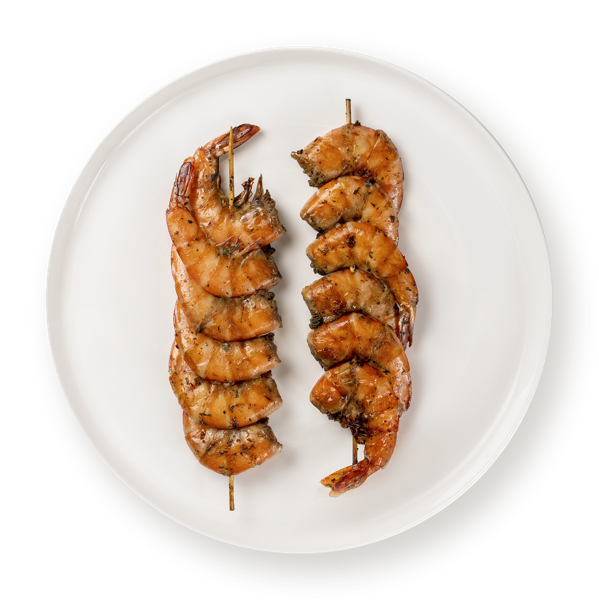 Изображение Морепродукты на мангале Креветки тигровые шашлычок на шпажке СП ТАБРИС вес 