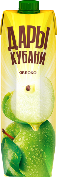 Изображение Нектар Дары Кубани яблоко ЮСК карт/уп, 0,95 л