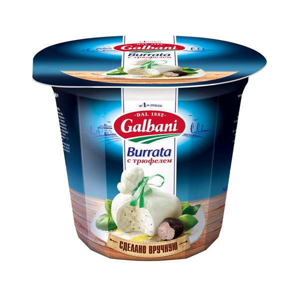 Изображение Сыр свежий с трюфелем Гальбани буррата Лакталис п/б, 200 г