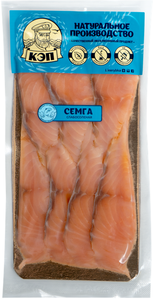 Изображение Рыба г.Краснодар Семга ломтики с/с КЭП ООО в/у, 200 г