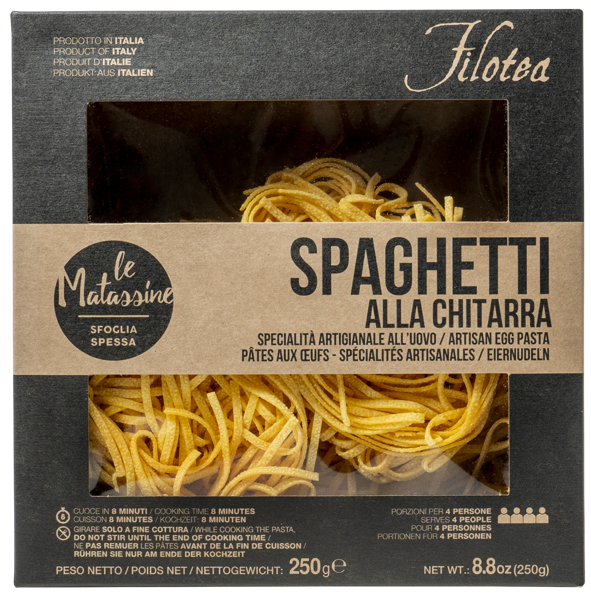 Изображение Макароны яичные 30% Филотеа из Марке спагетти Матассини Китарр Филотеа СРЛ кор, 250 г