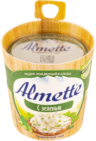 Изображение Сыр творожный Альметте зелень Хохланд Руссланд кор, 150 г