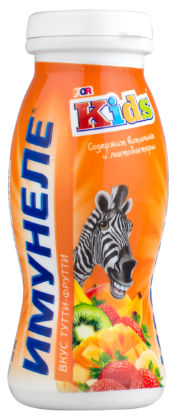 Изображение Йогурт 1% питьевой Нео Имунеле Кидс тутти-фрутти ВБД п/б, 100 г