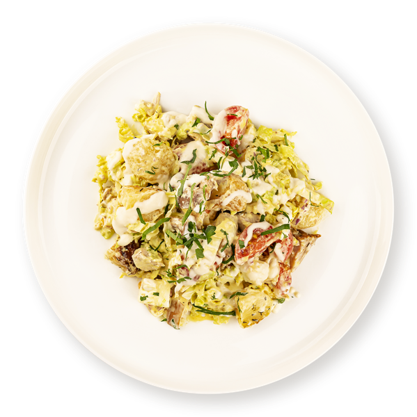 Изображение Салат С запеченным картофелем с филе куриного окорочка В.Порядин-Табрис вес 