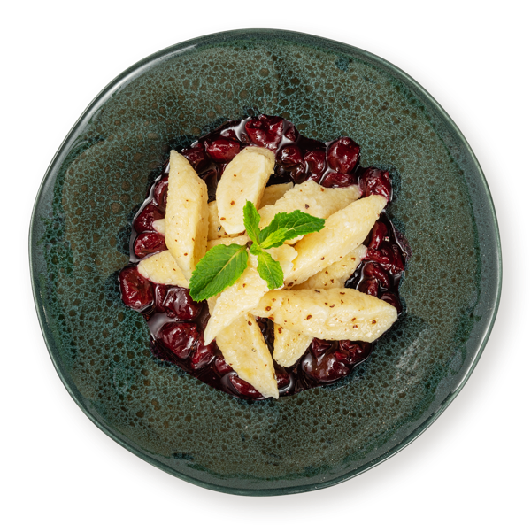 Изображение Вареники отварные Ленивые с творогом с вишневым соусом СП ТАБРИС , 300 г