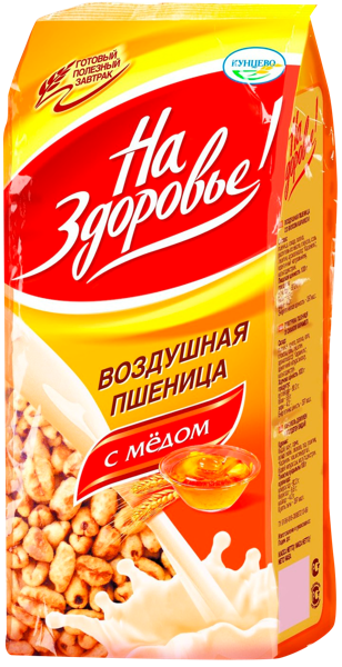 Изображение Готовый завтрак На здоровье пшеница медовая Кунцево м/у, 175 г
