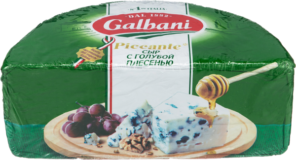 Изображение Сыр 62% с голубой плесенью Гальбани пиканте Ефремовский МСК  