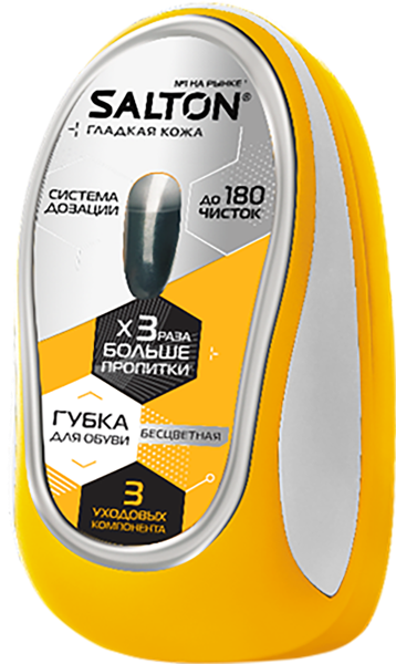 Изображение Губка для гладкой кожи Салтон с дозатором бесцветная Юпеко п/у, 1 шт