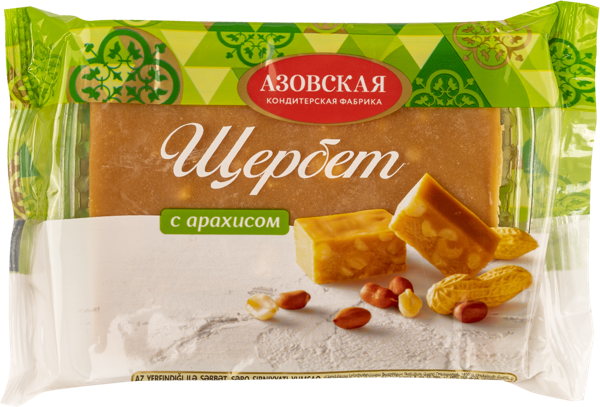 Изображение Щербет Азовская КФ с арахисом Азовская КФ м/у, 200 г