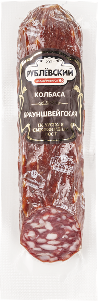 Изображение Колбаса полусухая Рублевский брауншвейгская Москворецкий МПЗ в/у 