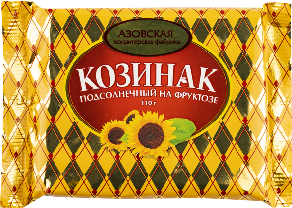 Изображение Козинак на фруктозе Азовская КФ подсолнечник Азовская КФ м/у, 110 г