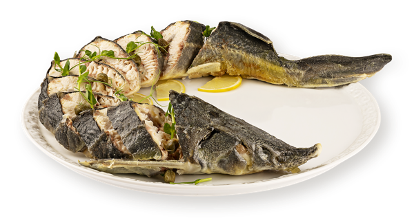 Изображение :Рыба запеченный Осетр фаршированный от бренд-шефа Табрис вес 