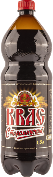 Изображение Квас Староминский традиционный Прибой п/б, 1,5 л