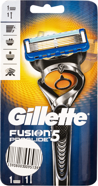 Изображение Станок для бритья 5 лезвий Жиллетт фьюжн проглайд флексбол+1кассет Проктер Энд Гэмбл к/у, 1 шт