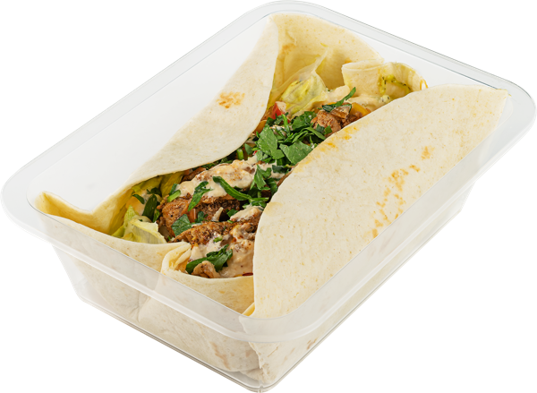 Изображение Лепешка по-мексикански Со свининой кукурузой овощами с соусом гриль СП ТАБРИС пл/уп, 300 г