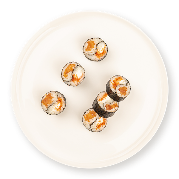 Изображение Ролл Инь-ян С форелью творожным сыром икрой масаго СП ТАБРИС пл/уп, 20 г