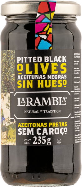 Изображение Маслины без косточки Ла Рамбла из Каталонии охибланка черные Ла Рамбла с/б, 235 г