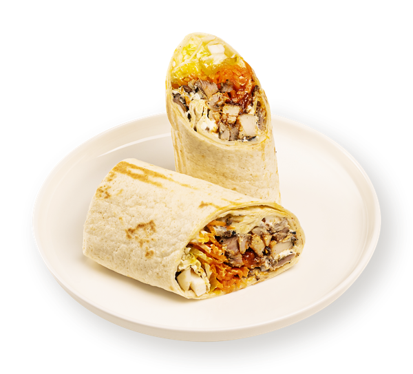 Изображение Шаурма на пшеничной лепешке С курицей и морковью, с соусом со специями СП ТАБРИС бум/уп, 300 г