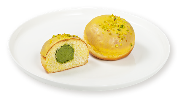 Изображение Пончик пшеничный Берлинер с фисташковой начинкой СП ТАБРИС 0 п/б, 70 г