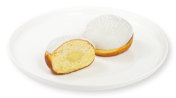 Изображение Пончик пшеничный Берлинер с ванильной начинкой СП ТАБРИС 0 п/б, 70 г