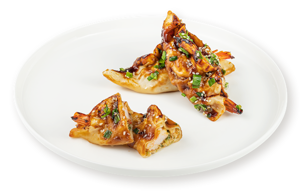 Изображение Гедза запеченные С креветками куриным филе пекинской капустой СП ТАБРИС вес 