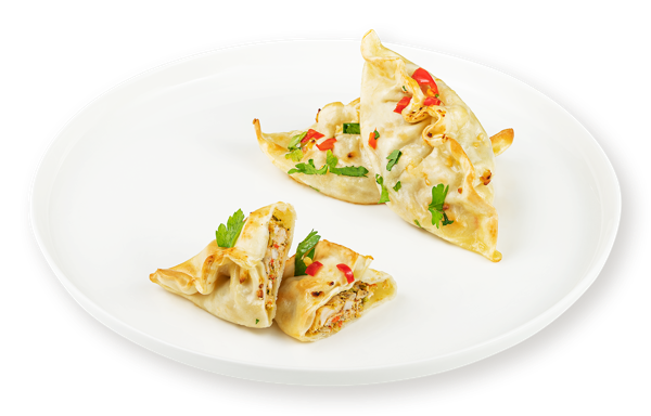 Изображение Гедза запеченные С куриным филе имбирем с пекинской капустой СП ТАБРИС вес 