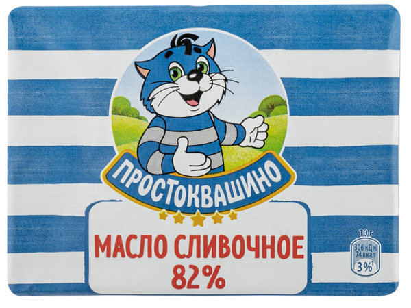 Изображение Масло 82% сливочное Простоквашино Эйч энд Эн м/у, 180 г